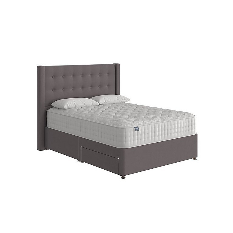 Silentnight - Eco Gel Divan Set with Continental Drawers - Super King - Luxury Charcoal