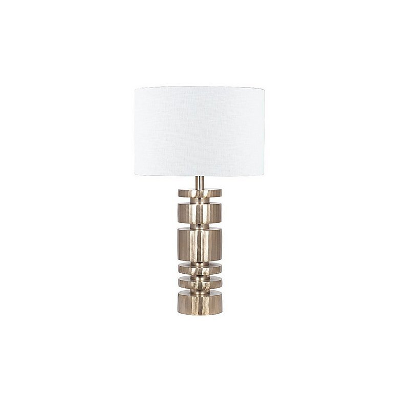 Elon Stacked Table Lamp - Champagne Gold