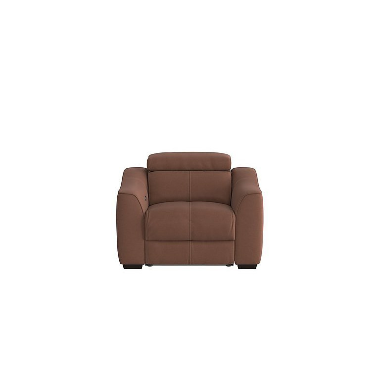 Elixir Fabric Manual Recliner Armchair - Hazelnut