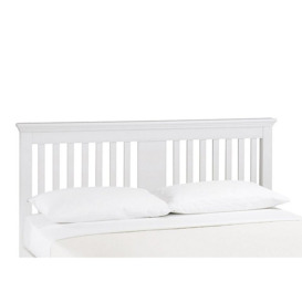 Furnitureland - Emily Wooden Floor Standing Headboard - King Size - White