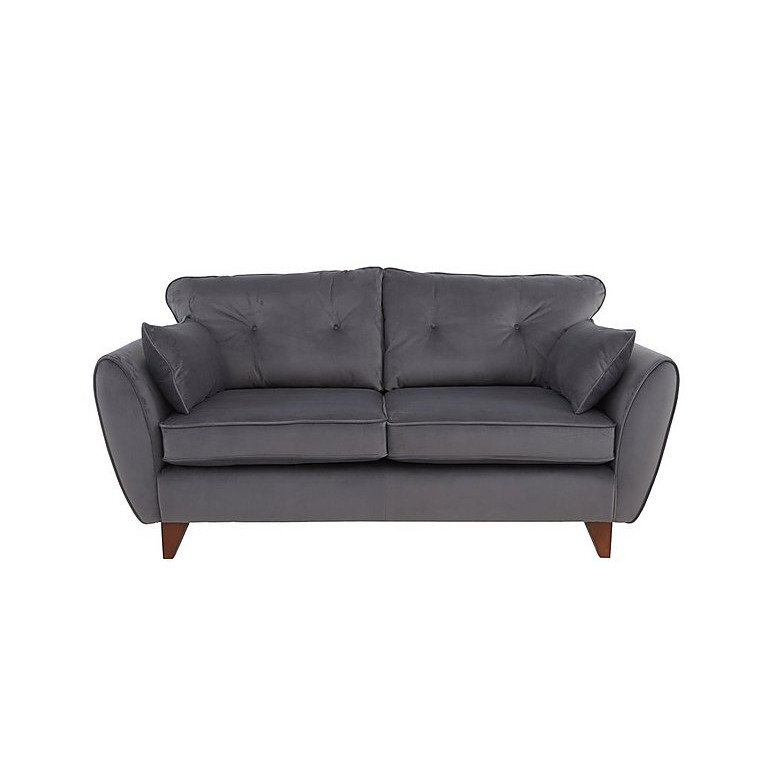 Felix 2 Seater Fabric Sofa - Steel