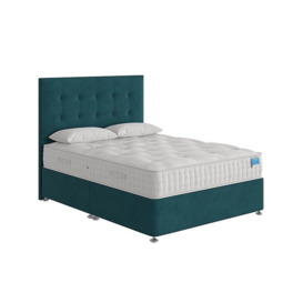 Firm Sleep 1500 Divan Set with Continental Drawers - Double - Plush Atlantic