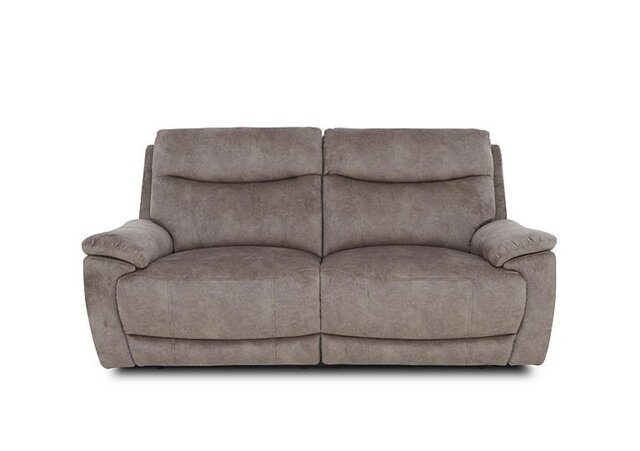 Sloane Fabric 3 Seater Power Recliner Sofa with Power Headrests - Marble Charcoal Grey - Sofas and Armchairs - In Time for Christmas