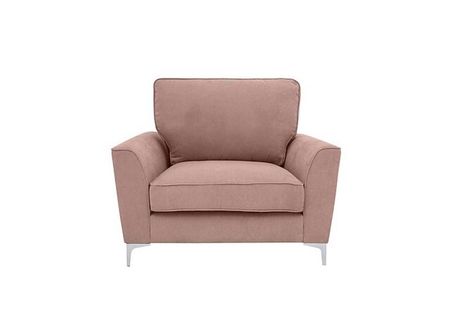 Legend Fabric Armchair with Dark Feet - Kingston Blush