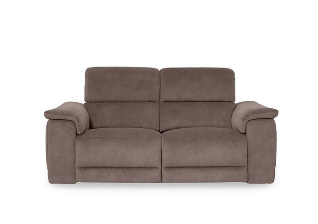 Genius Fabric 3 Seater Power Recliner Sofa with Power Headrests - Marble Charcoal Grey