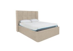 Shiva Ottoman Bed Frame - Double - Gatsby Fossil Hunt