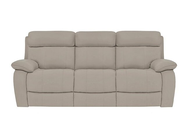 World of Leather - Moreno 3 Seater NC Leather Power Recliner Sofa with Power Headrests - Feather - Sofas and Armchairs - In Time for Christmas