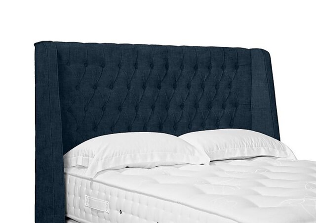 Artisan Collection Belgrave High Floor Standing Headboard - King Size - Granite Blue