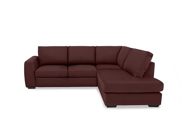 Dinky Leather Right Hand Facing Corner Chaise End Sofa