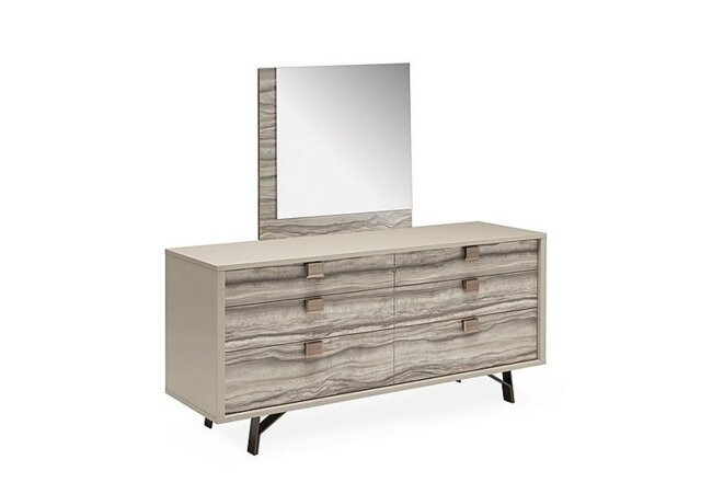 ALF - Franco 6 Drawer Double Dresser and Mirror