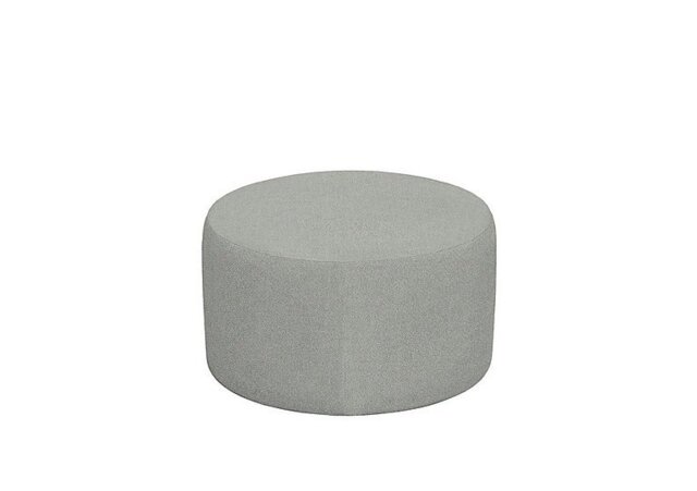 G Plan - Large Round Fabric Footstool - Stingray Charcoal