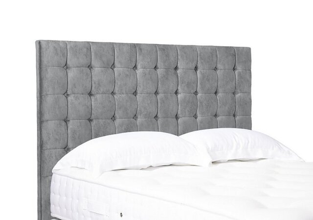 Artisan Collection Dot Medium Floor Standing Headboard - Super King - Daytona Silver