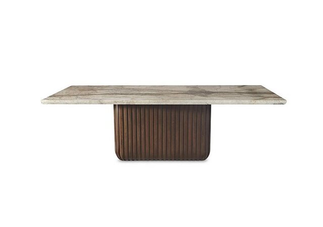 Stone International - Rigato Dining Table with Waterfall Edge