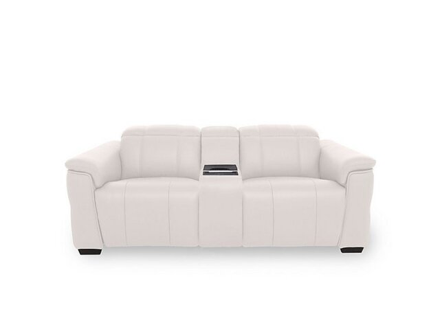 Inca NC Leather 2 Seater Power Recliner Sofa with Power Headrests and Fridge Console - Cotton