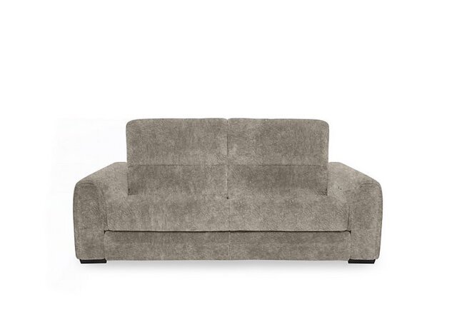 Flex Fabric 2 Seater Power Recliner Sofa with Storage Arms - Mink