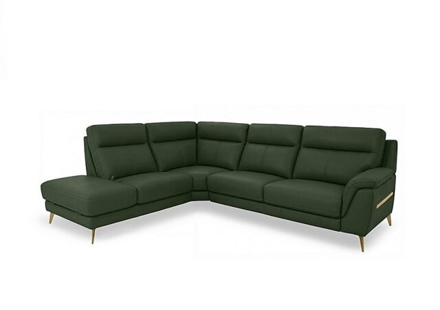 World of Leather - Eclipse Leather Left Hand Facing Corner Sofa with Chaise End Storage