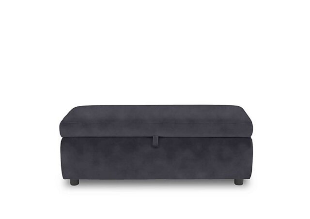 Stark 120cm Fabric Blanket Box - Charcoal - Bedroom Furniture - In Time for Christmas