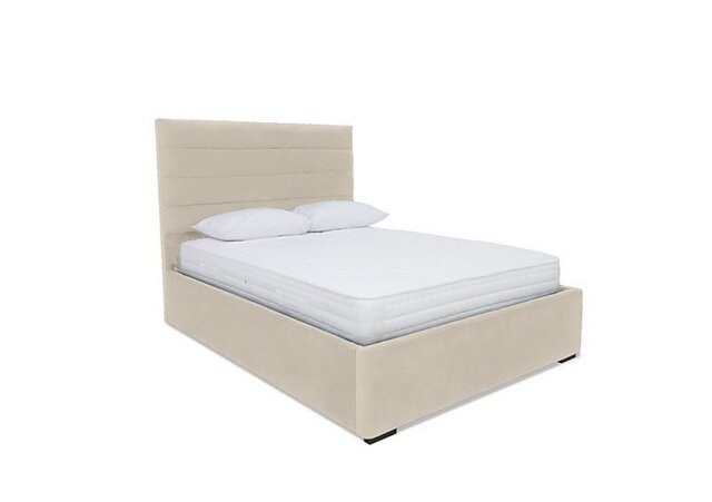 Sleep Story - Horizon Electric Ottoman Bed Frame - King Size - Plush Ecru