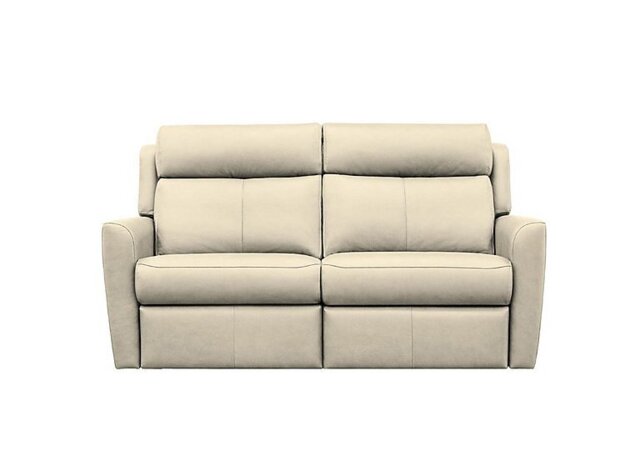 G Plan - Wren 2 Cushion 3 Seater Leather Sofa - No Recliner - Cambridge Stone