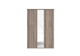 Wiemann - Oxford 3 Door Hinged Wardrobe with Mirror - Rustic Oak