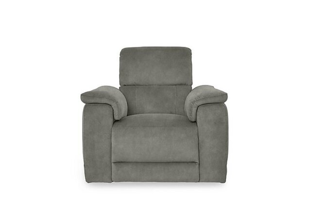 Genius Fabric Power Recliner Chair with Power Headrest and Bluetooth Speakers - Marble Stone