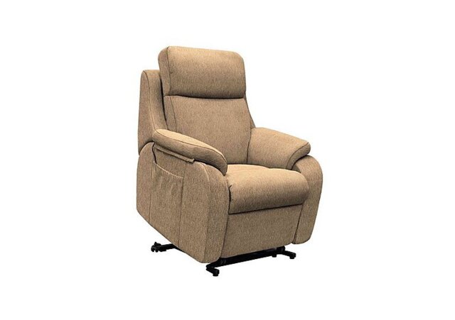 G Plan - Kingsbury Small Fabric Lift and Rise Chair - Boucle Cocoa