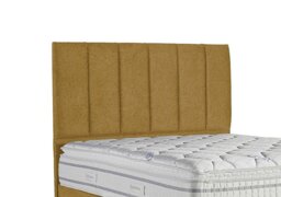 Sleepeezee - Spire Floor Standing Headboard - Super King - Tweed Mustard