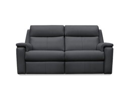 G Plan - Thornbury 3 Seater Leather Recliner Sofa with Headrests and Power Lumbar - Cambridge Petrol Blue