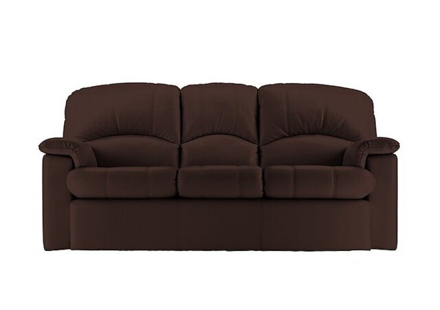 G Plan - Chloe 3 Seater Leather Sofa with Manual Recliner - Capri Oak