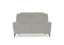 Panache Fabric 2 Seater Power Recliner Sofa with Power Headrests and Heated Seats - Opulence Silver