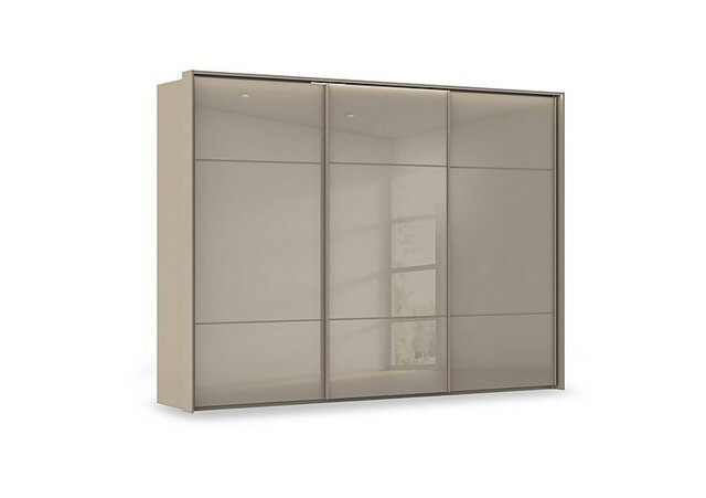 Rauch - Haven 310cm 3 Door Slider Wardrobe with Glass Doors and Lights