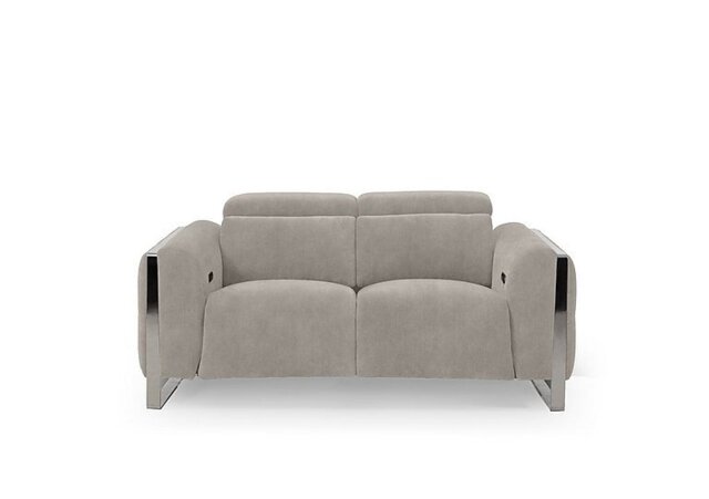 Gisella Fabric 2 Seater Power Recliner Sofa with Power Headrests - Dexter Ivory