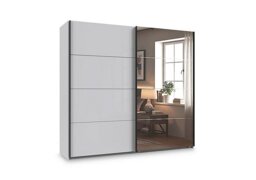 Wiemann - Antoni 180cm 2 Door Decor Sliding Wardrobe with 1 Glass and 1 Mirror Door
