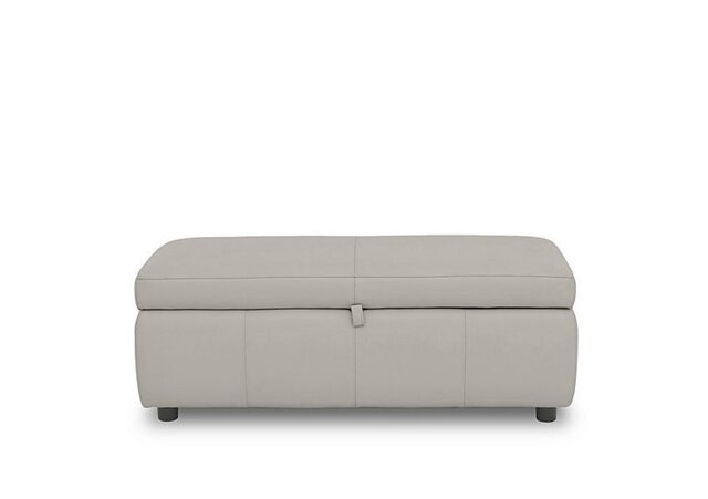 World of Leather - Tyrell 120cm NC Leather Blanket Box - Feather - Bedroom Furniture - In Time for Christmas