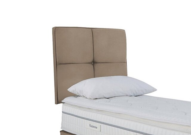 Sleepeezee - Dalmore Strutted Headboard - Single - Plush Beige
