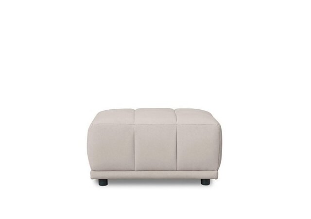 Cube Fabric Large Footstool - Lead Grey