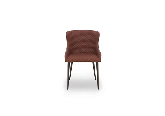 Hanoi Faux Leather Dining Chair - Tan