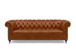At The Helm - Walter 4 Seater Leather Chesterfield Sofa