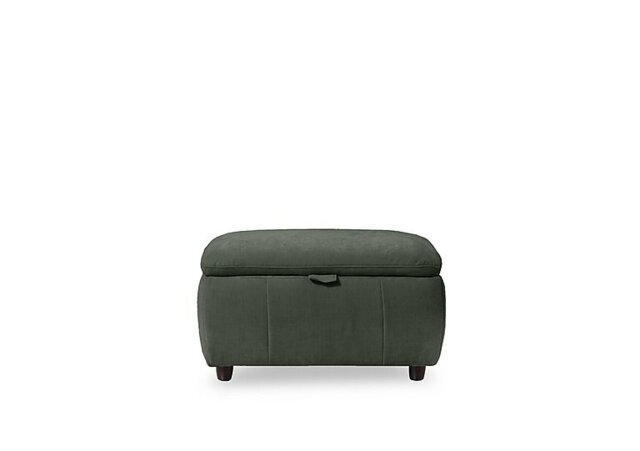 Inca Fabric Storage Footstool - Manhattan Pine