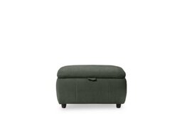 Inca Fabric Storage Footstool - Manhattan Pine