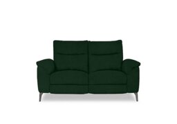 Morgan Fabric 2 Seater Power Recliner Sofa - Bottle Green