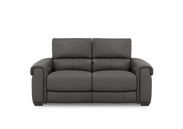 World of Leather - Nixon NC Leather 2 Seater Power Recliner Sofa - Charcoal Grey - Sofas and Armchairs - In Time for Christmas