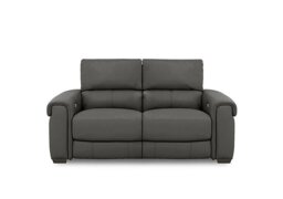 World of Leather - Nixon NC Leather 2 Seater Power Recliner Sofa - Charcoal Grey - Sofas and Armchairs - In Time for Christmas