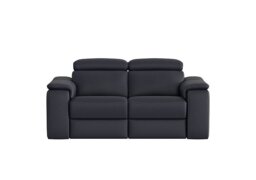 Nicoletti - Davide 2 Seater Leather Power Recliner Sofa - Torello Blu