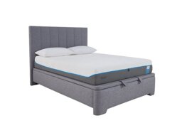 Aramis Ottoman Bedframe - Double - Marbella Grey