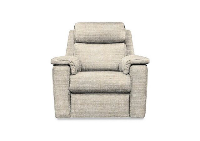 G Plan - Thornbury Fabric Chair with Manual Recliner - Yarn Shale