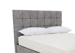 Artisan Collection Kaito Standard Floor Standing Headboard - King Size - Daytona Silver
