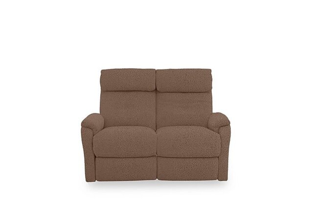 Compact Collection Titch Fabric 2 Seater Power Recliner Sofa - Hazelnut