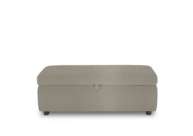 Tyrell 120cm Fabric Blanket Box - Silver