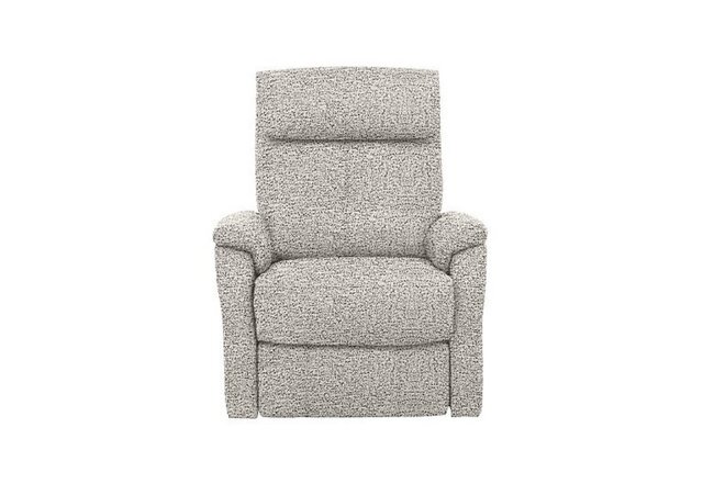 Rowan Fabric Swivel Rocker Recliner Armchair - Frost